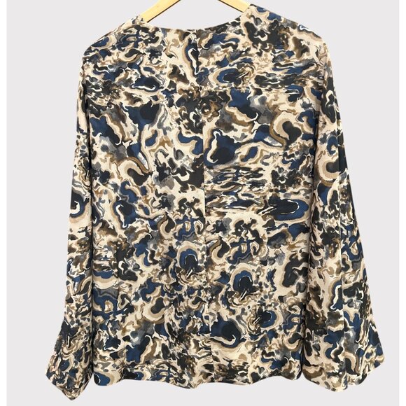 Vintage WinterSilks Fall Abstract Pattern Shawl L/XL Artsy Elevated Autumn Style - Picture 6 of 7